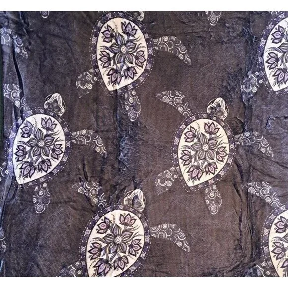 New Purple Sea Turtle Plush Fleece Throw Gift Blanket Sherpa Turtles SOFT Ocean - Picture 2 of 5